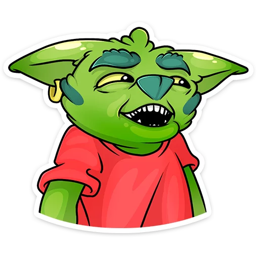 Sticker from the "Троллян" sticker pack