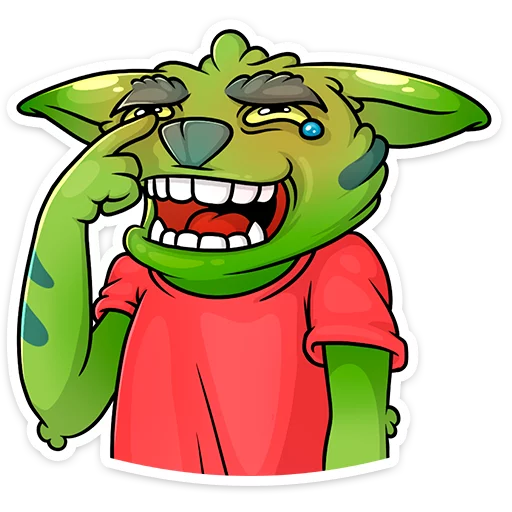 Sticker from the "Троллян" sticker pack