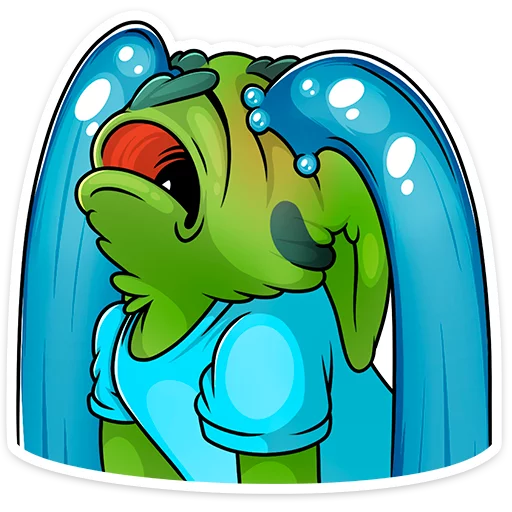 Sticker from the "Троллян" sticker pack