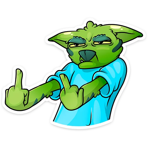 Sticker from the "Троллян" sticker pack