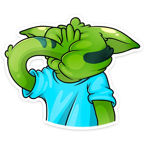 Sticker from the "Троллян" sticker pack