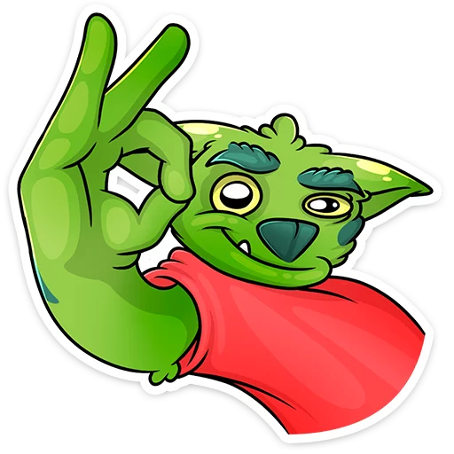 Sticker from the "Троллян" sticker pack