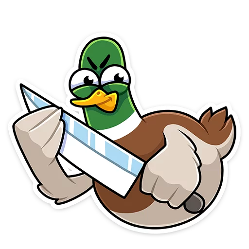 Sticker from the "Утя" sticker pack