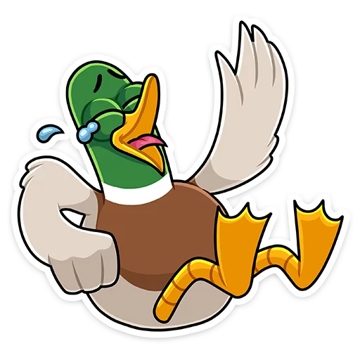 Sticker from the "Утя" sticker pack