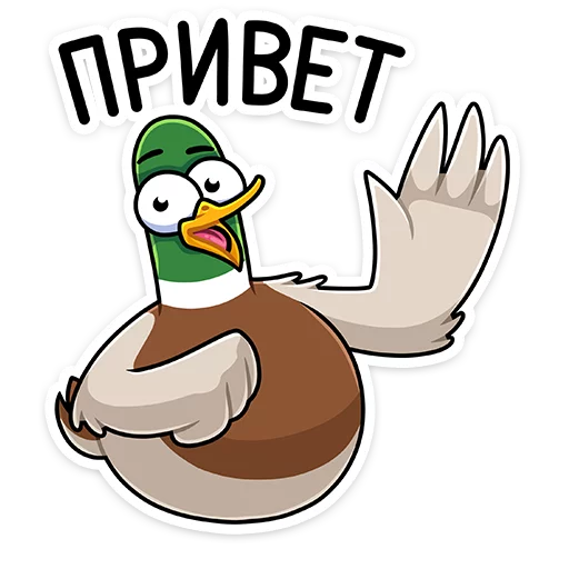 Sticker from the "Утя" sticker pack