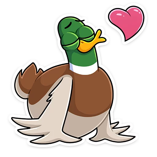 Sticker from the "Утя" sticker pack