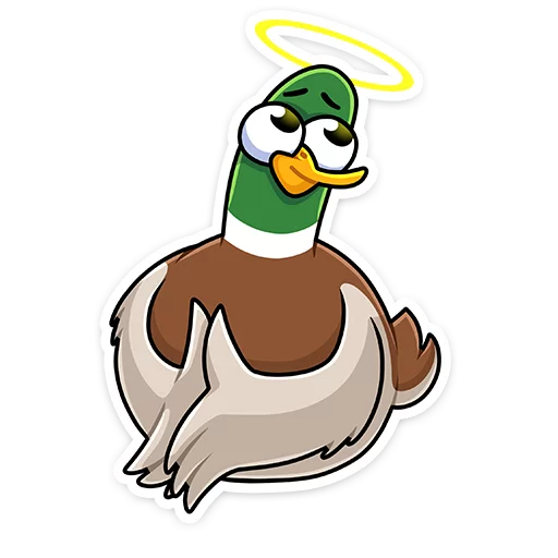 Sticker from the "Утя" sticker pack