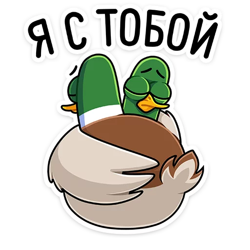 Sticker from the "Утя" sticker pack