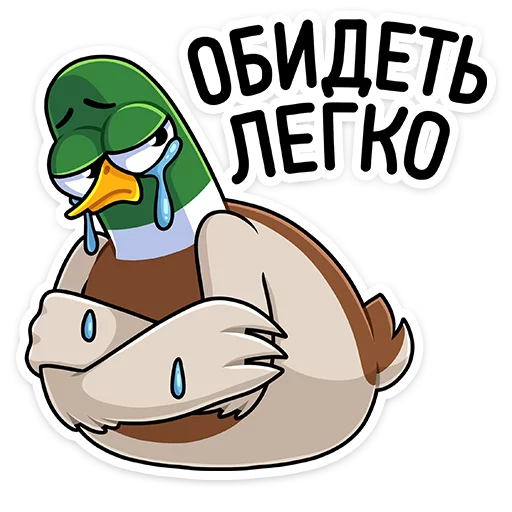 Sticker from the "Утя" sticker pack