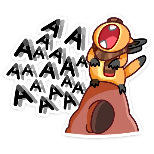 Sticker from the "Сурок Билл" sticker pack