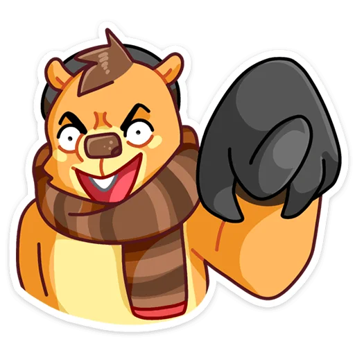 Sticker from the "Сурок Билл" sticker pack