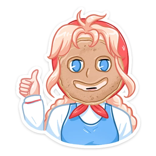 Sticker from the "Маслёна" sticker pack