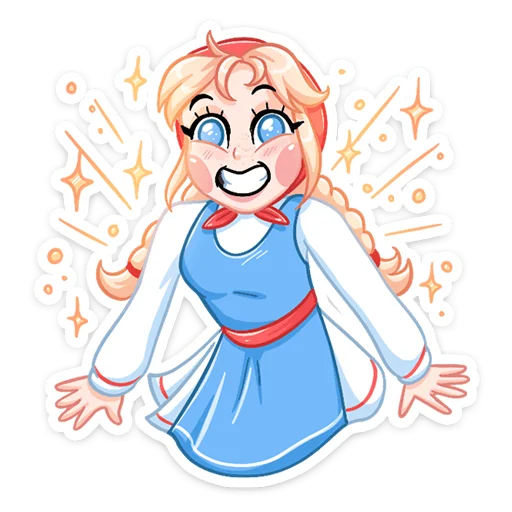 Sticker from the "Маслёна" sticker pack