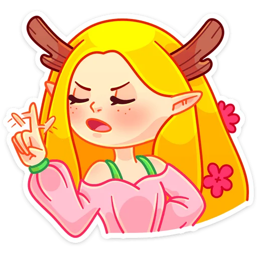 Sticker from the "Элла" sticker pack