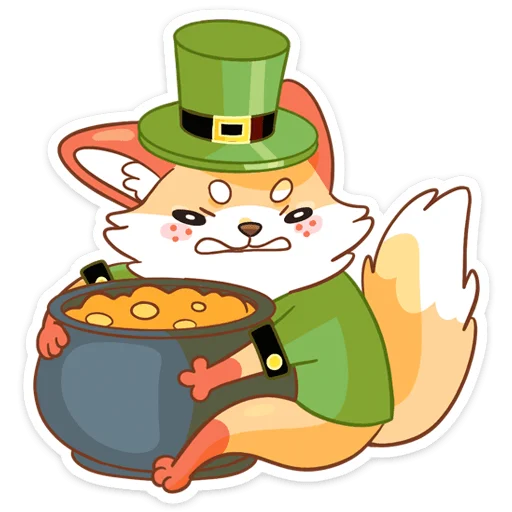 Sticker from the "Клеверок" sticker pack