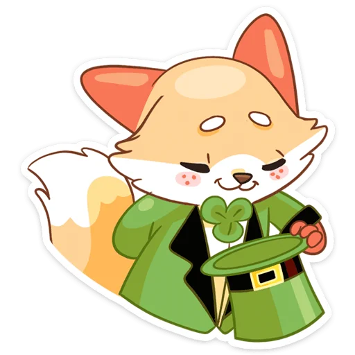 Sticker from the "Клеверок" sticker pack