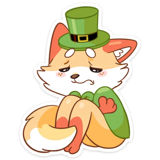 Sticker from the "Клеверок" sticker pack