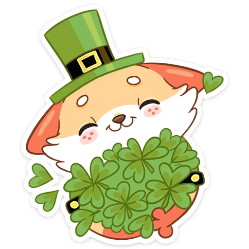 Sticker from the "Клеверок" sticker pack