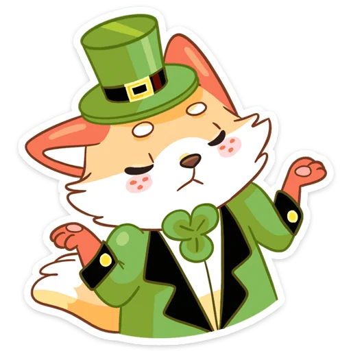 Sticker from the "Клеверок" sticker pack