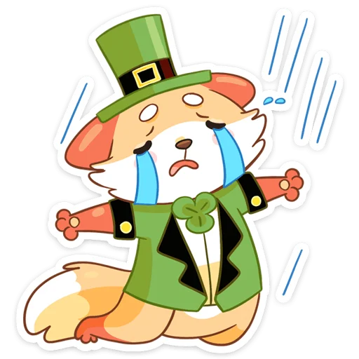 Sticker from the "Клеверок" sticker pack