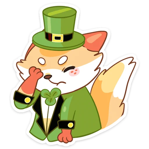 Sticker from the "Клеверок" sticker pack