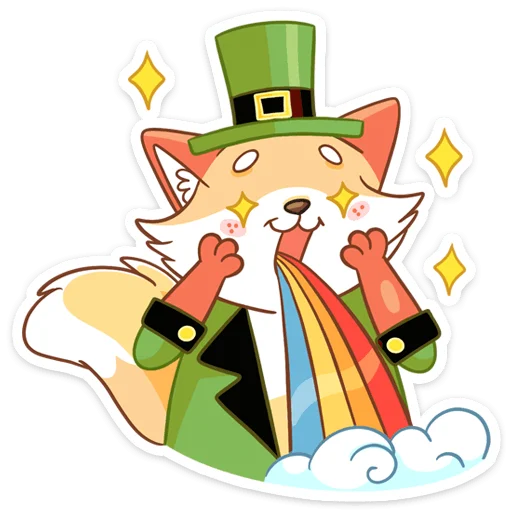 Sticker from the "Клеверок" sticker pack