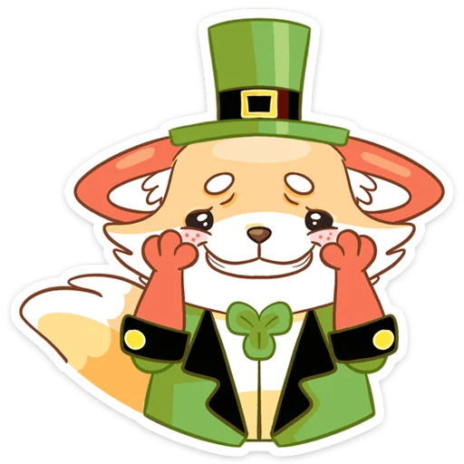 Sticker from the "Клеверок" sticker pack