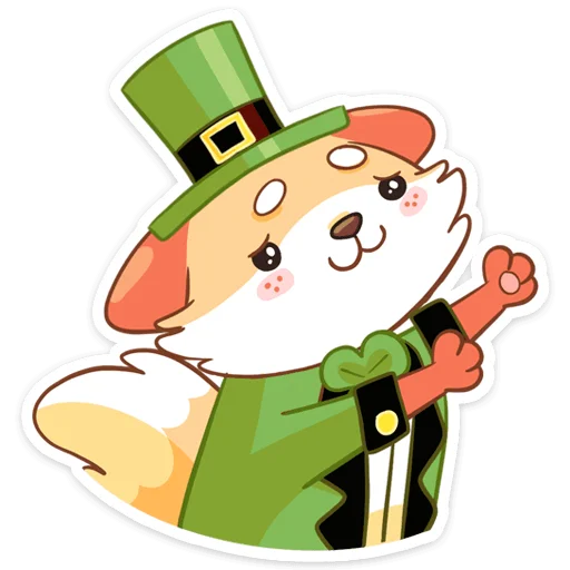 Sticker from the "Клеверок" sticker pack