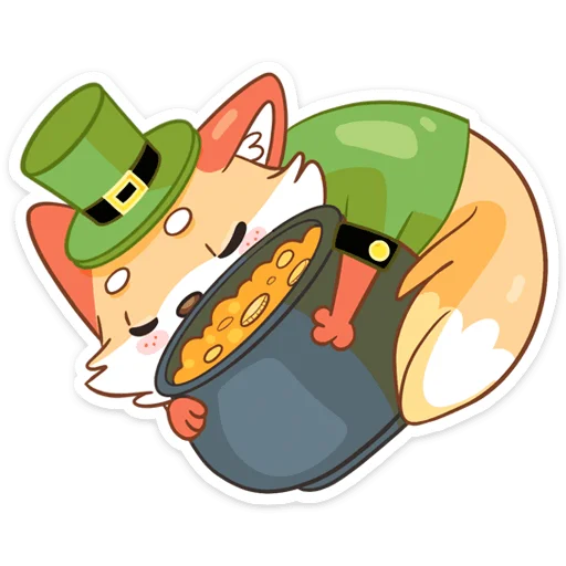 Sticker from the "Клеверок" sticker pack