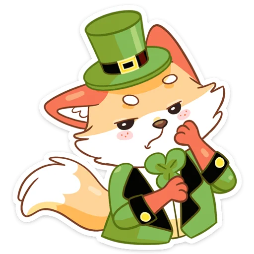 Sticker from the "Клеверок" sticker pack