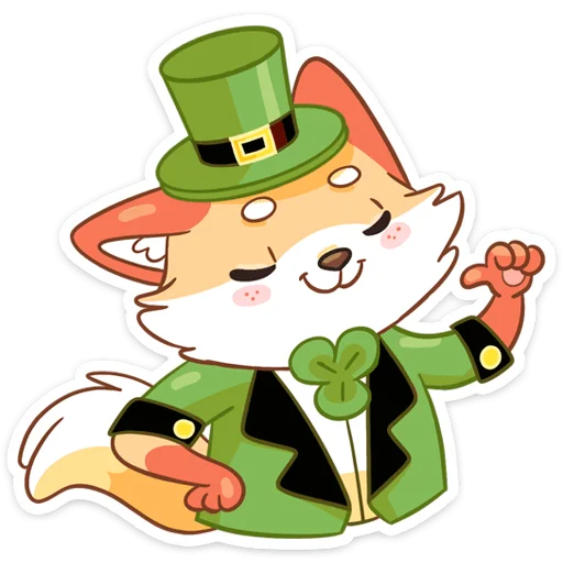 Sticker from the "Клеверок" sticker pack