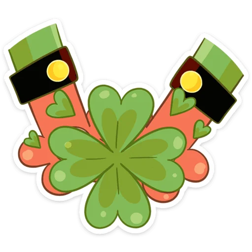 Sticker from the "Клеверок" sticker pack