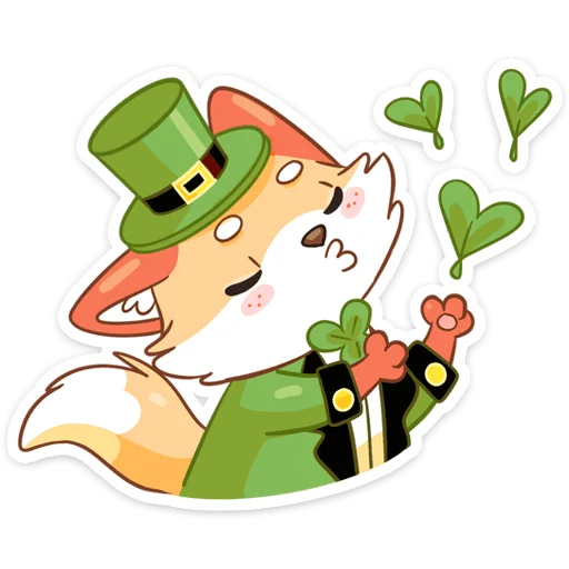 Sticker from the "Клеверок" sticker pack