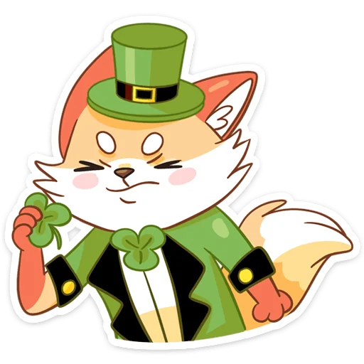 Sticker from the "Клеверок" sticker pack