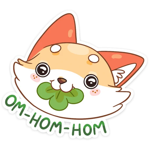 Sticker from the "Клеверок" sticker pack