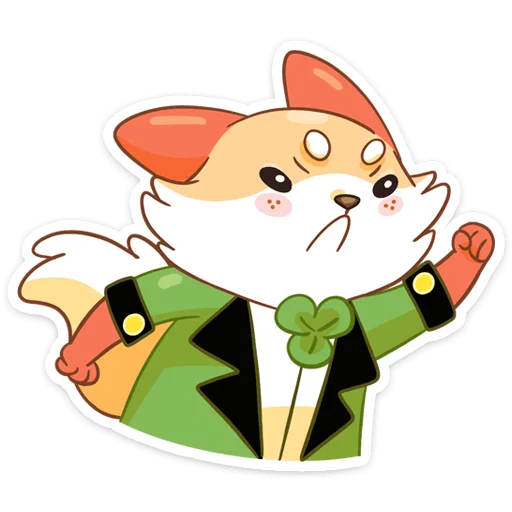 Sticker from the "Клеверок" sticker pack