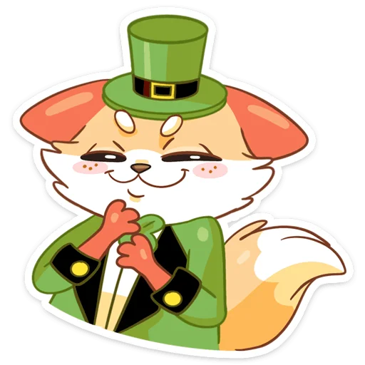 Sticker from the "Клеверок" sticker pack