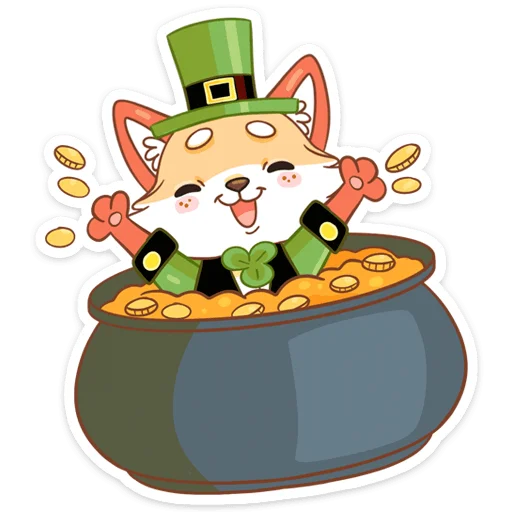 Sticker from the "Клеверок" sticker pack