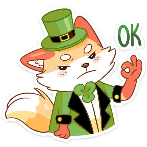 Sticker from the "Клеверок" sticker pack