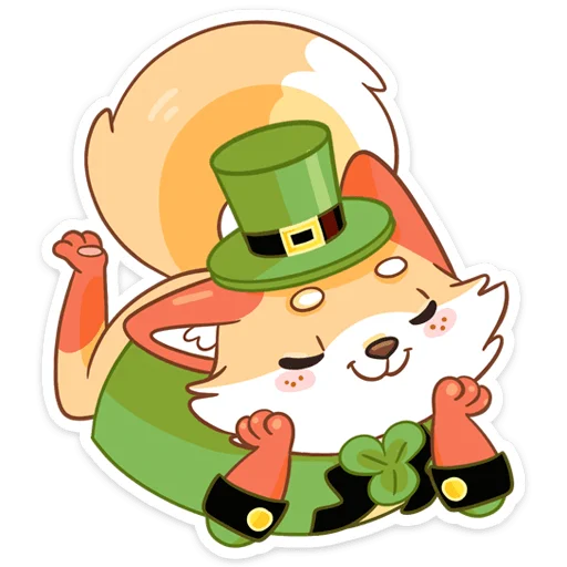 Sticker from the "Клеверок" sticker pack