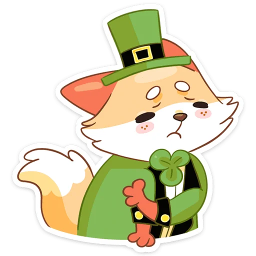 Sticker from the "Клеверок" sticker pack