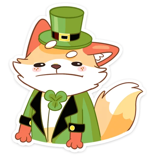 Sticker from the "Клеверок" sticker pack