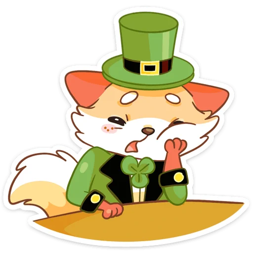 Sticker from the "Клеверок" sticker pack