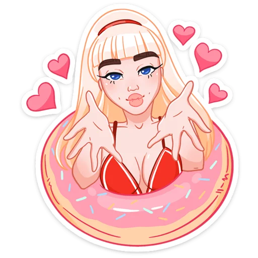 Sticker from the "Отдыхаем с Каталиной" sticker pack