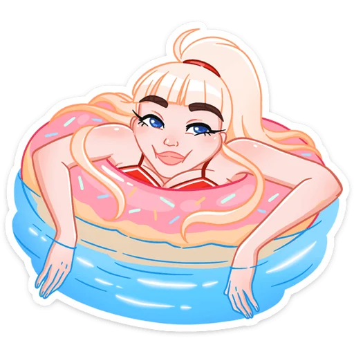 Sticker Отдыхаем с Каталиной