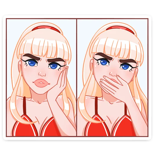 Sticker from the "Отдыхаем с Каталиной" sticker pack