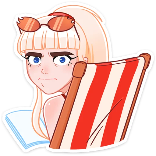 Sticker from the "Отдыхаем с Каталиной" sticker pack