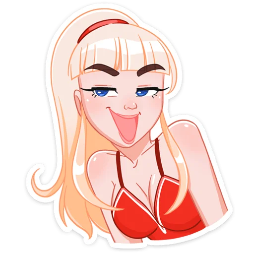 Sticker from the "Отдыхаем с Каталиной" sticker pack