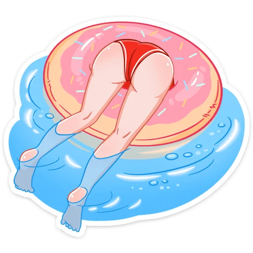 Sticker from the "Отдыхаем с Каталиной" sticker pack