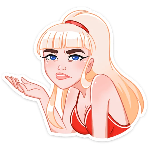 Sticker from the "Отдыхаем с Каталиной" sticker pack